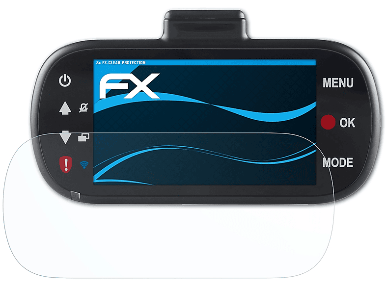 ATFOLIX 3x FX-Clear Displayschutz(für Nextbase 412GW)