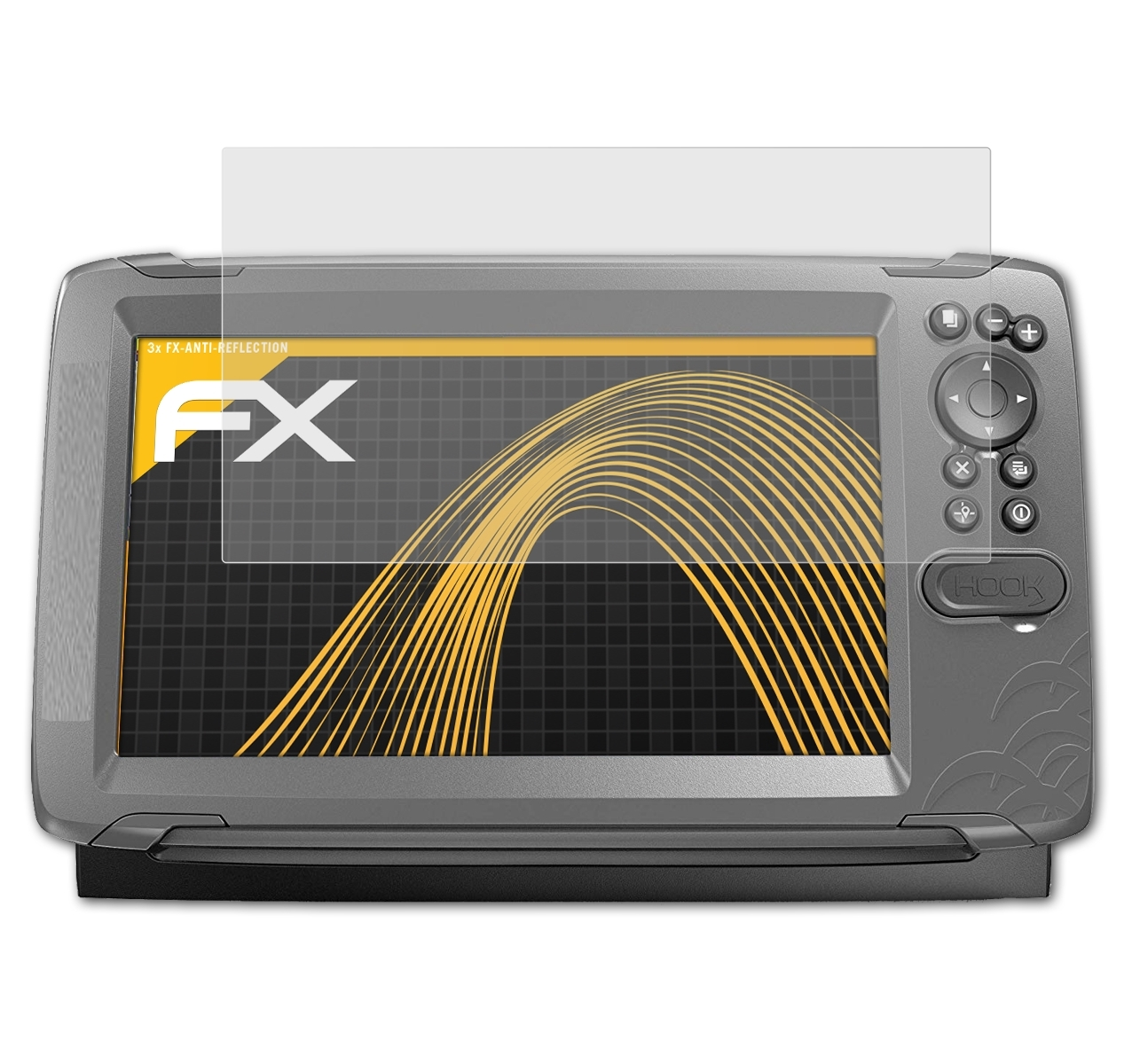 ATFOLIX 3x FX-Antireflex Displayschutz(für Lowrance Hook2 9)