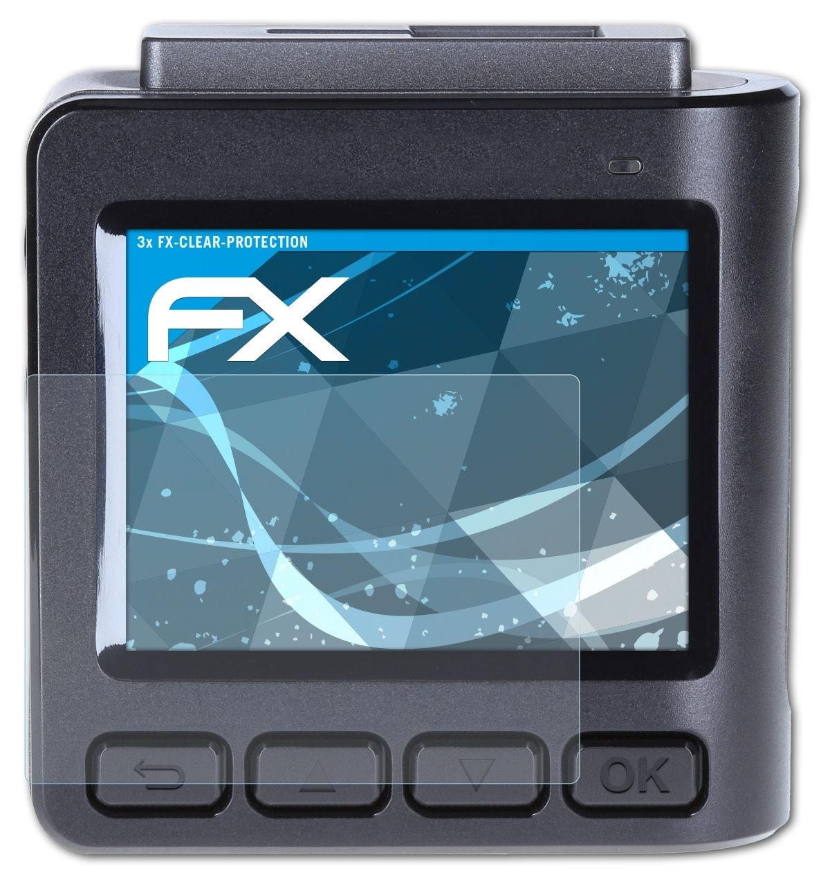ATFOLIX DashCam-402) 3x Rollei FX-Clear Displayschutz(für