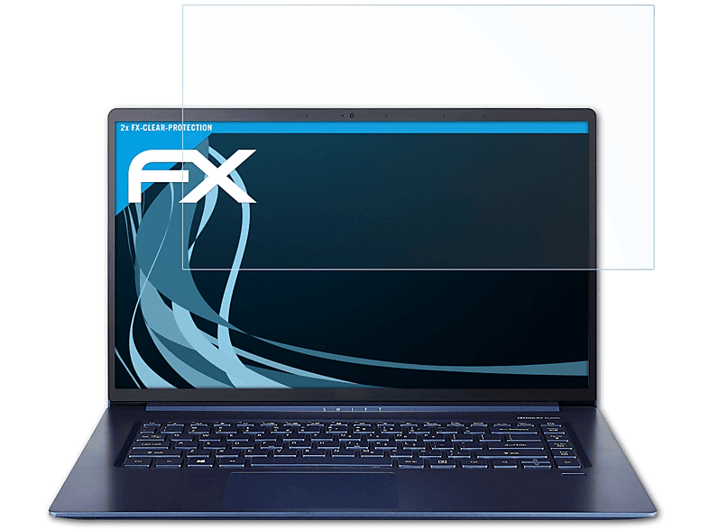 Swift (SF515-51T)) Acer 2x 5 ATFOLIX FX-Clear Displayschutz(für
