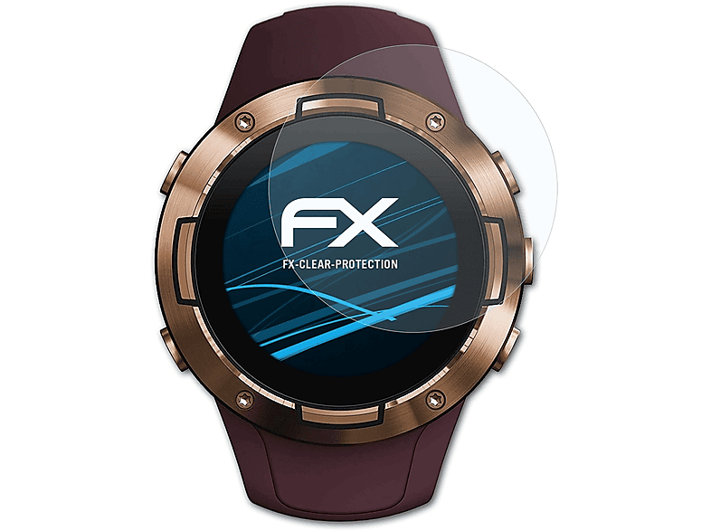 ATFOLIX 3x FX-Clear Displayschutz(für 5) Suunto