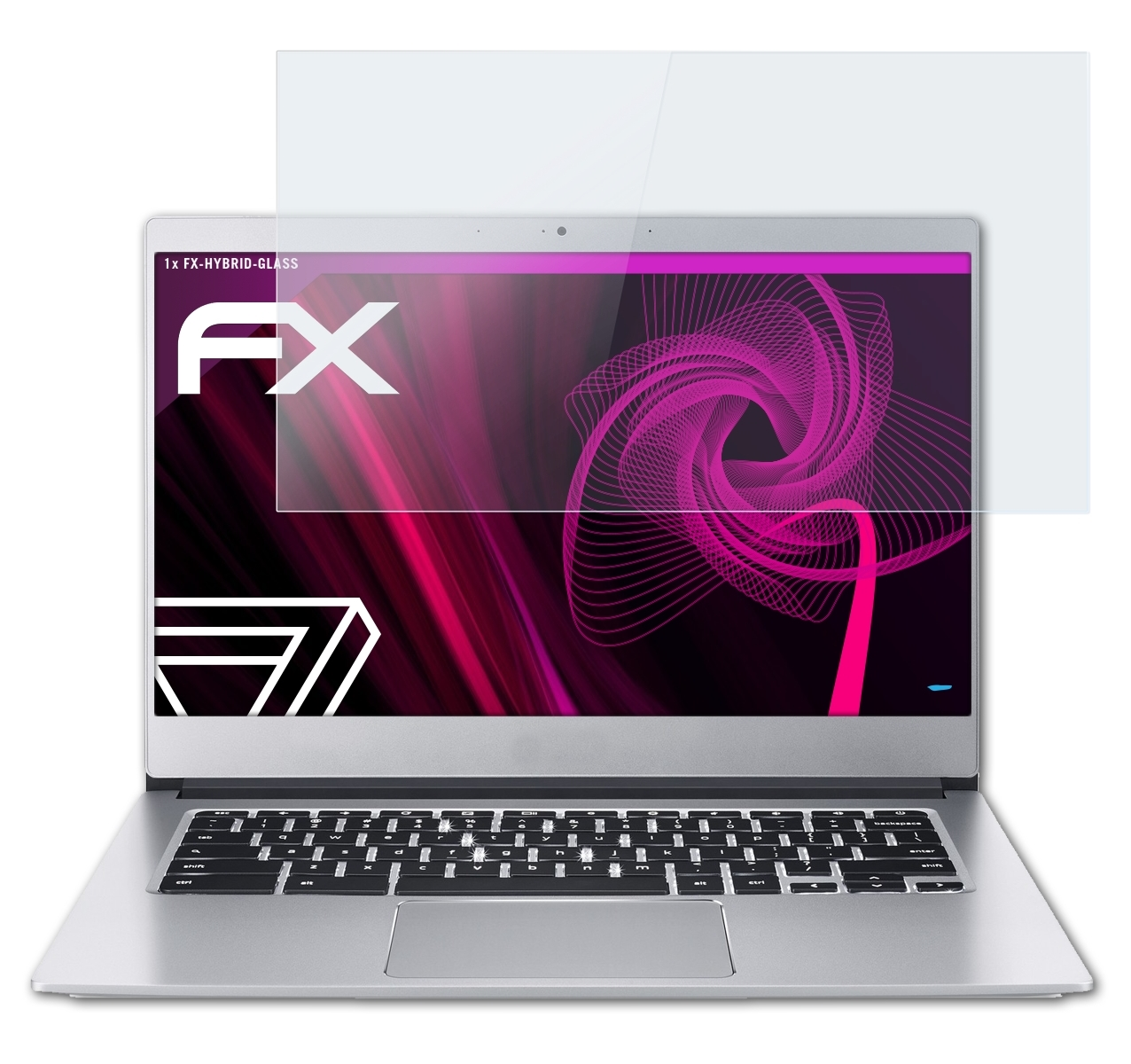 ATFOLIX FX-Hybrid-Glass Schutzglas(für Acer Chromebook 514)