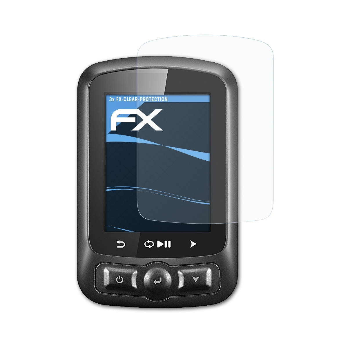 3x FX-Clear Displayschutz(für ATFOLIX iGS618) iGPSPORT