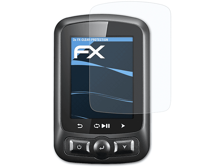ATFOLIX 3x FX-Clear Displayschutz(für iGPSPORT iGS618)