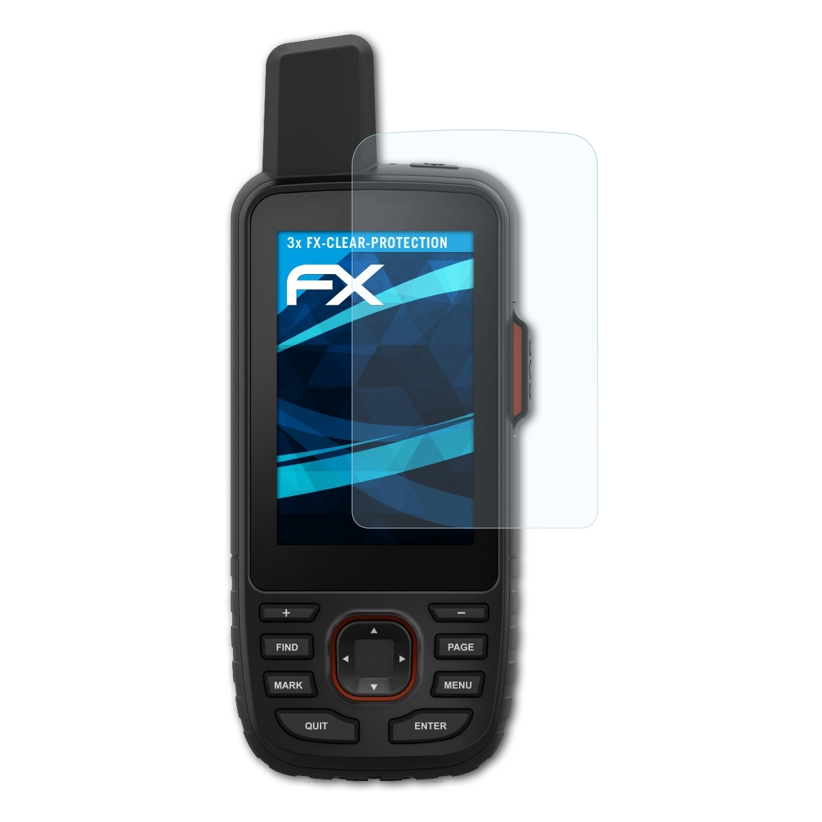 3x ATFOLIX 66i) Garmin Displayschutz(für GPSMap FX-Clear