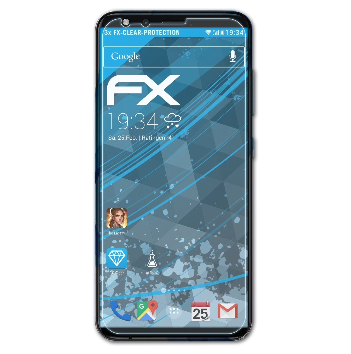 ATFOLIX 3x FX-Clear Displayschutz(für Neffos TP-Link Lite) C7