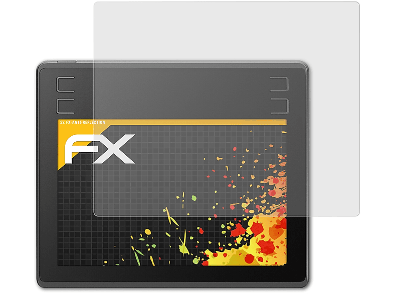 ATFOLIX 2x FX-Antireflex Displayschutz(für HS64) Huion
