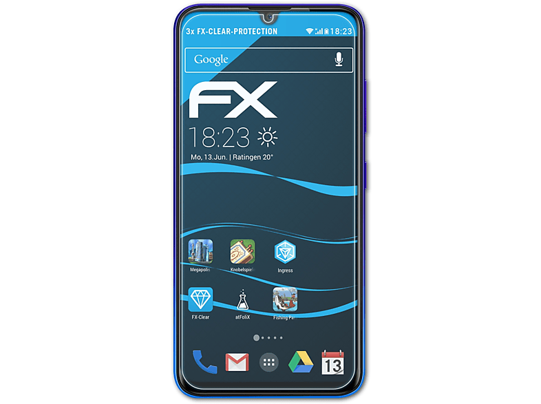 ATFOLIX 3x FX-Clear Displayschutz(für TP-Link Neffos X20)