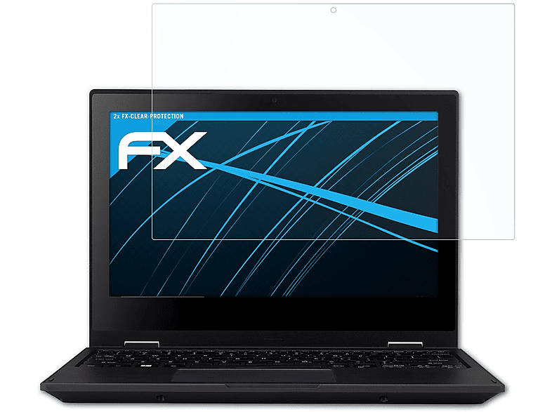 ATFOLIX 2x Acer Spin Displayschutz(für TravelMate B1) FX-Clear