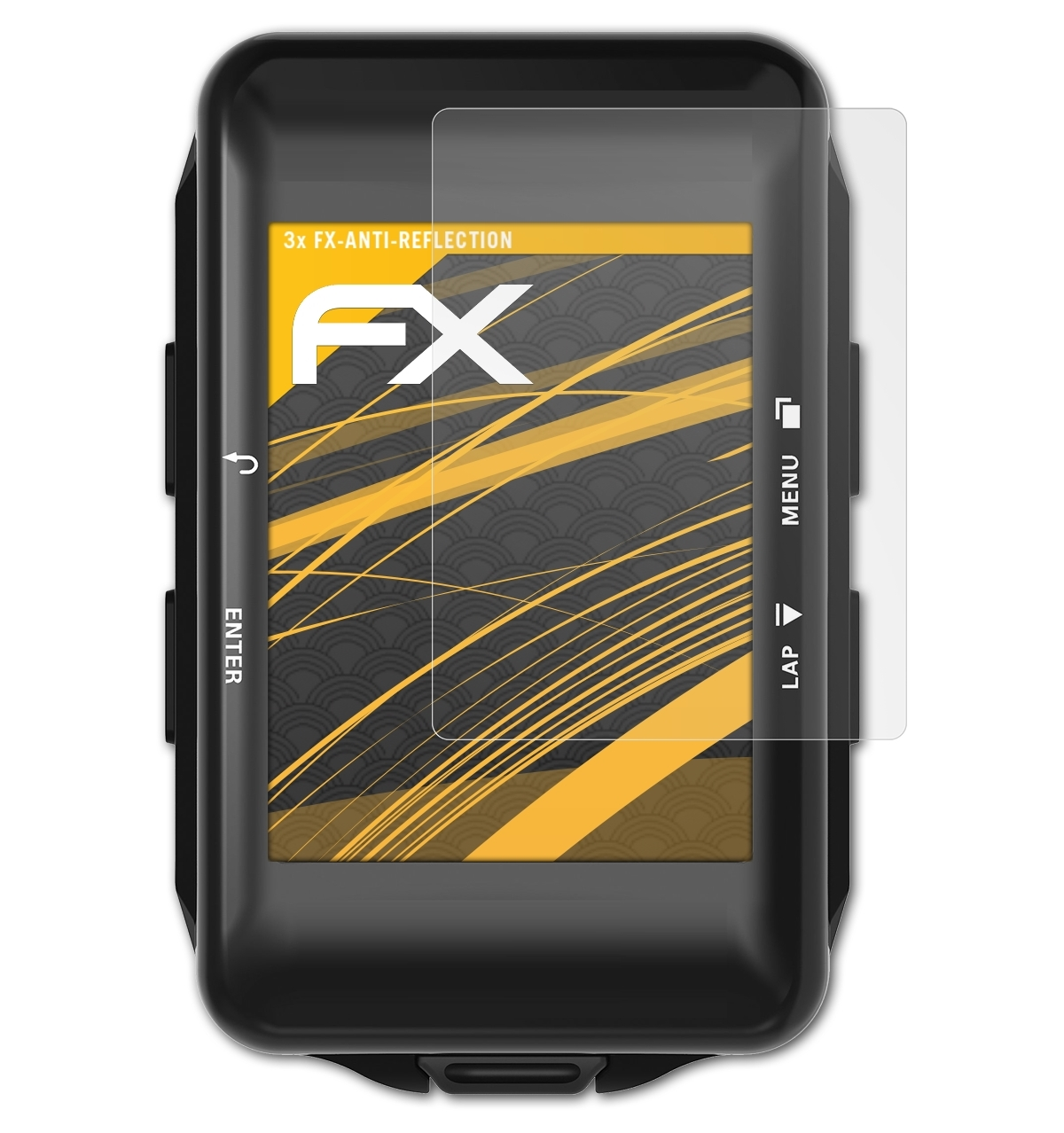 C GPS) 3x ATFOLIX Displayschutz(für FX-Antireflex Lezyne Mega
