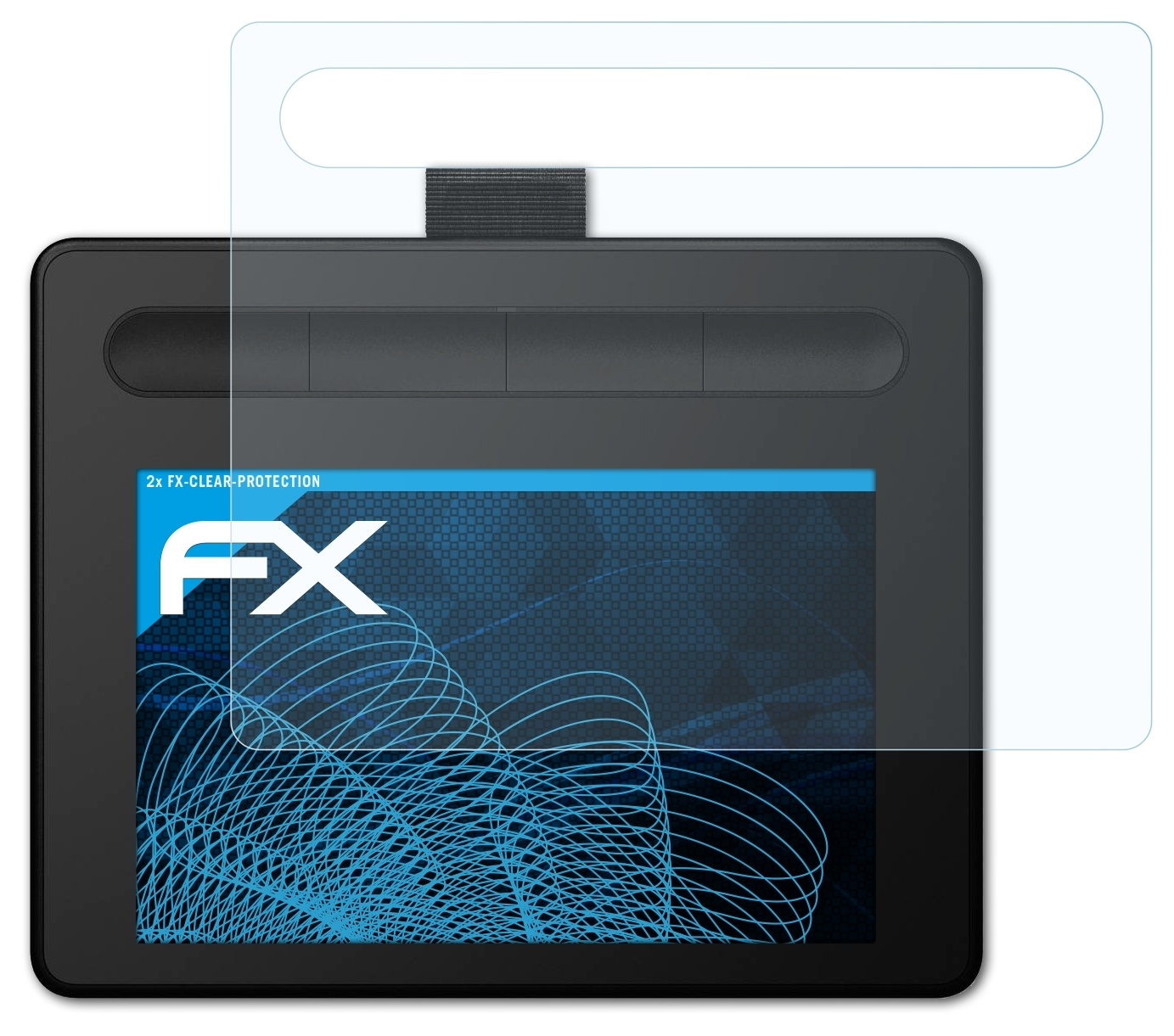 ATFOLIX 2x FX-Clear Wacom S) Displayschutz(für Intuos