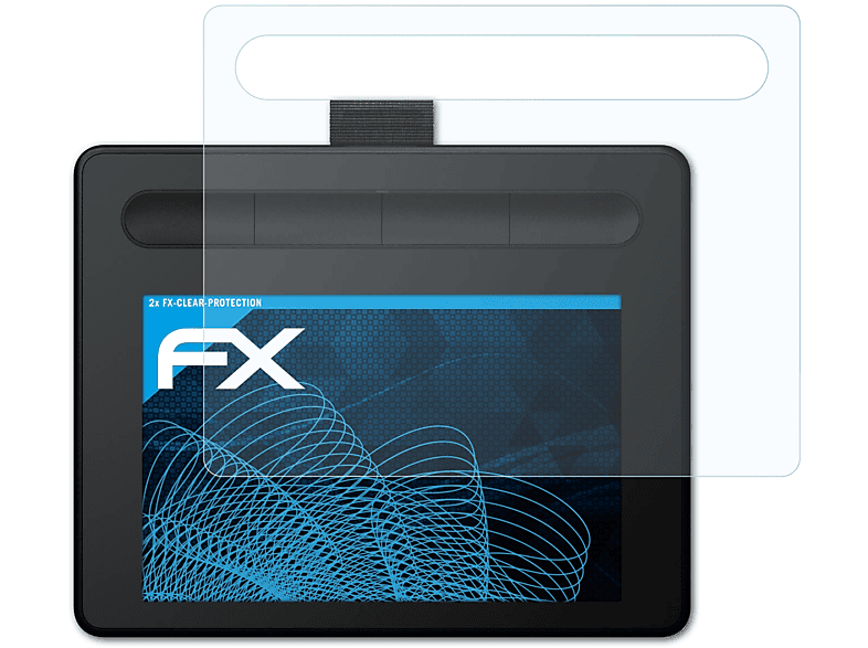 ATFOLIX 2x FX-Clear Displayschutz(für Wacom Intuos S)