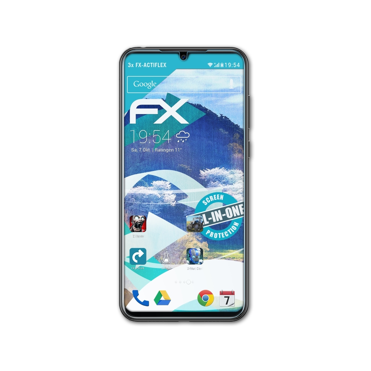 N20) Displayschutz(für FX-ActiFleX Doogee 3x ATFOLIX