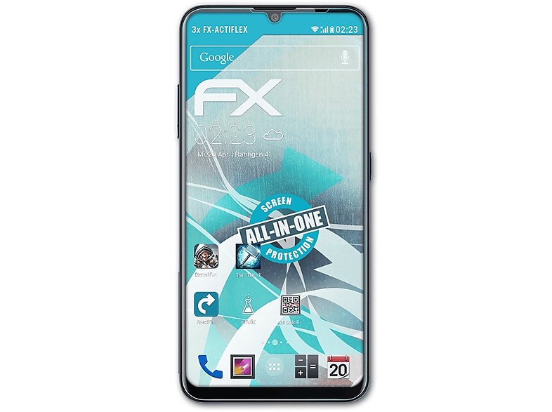 ATFOLIX 3x FX-ActiFleX Displayschutz(für TP-Link Neffos C9 Max)