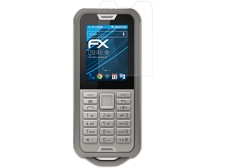 3x ATFOLIX Displayschutz(für 800 FX-Clear Nokia Tough)