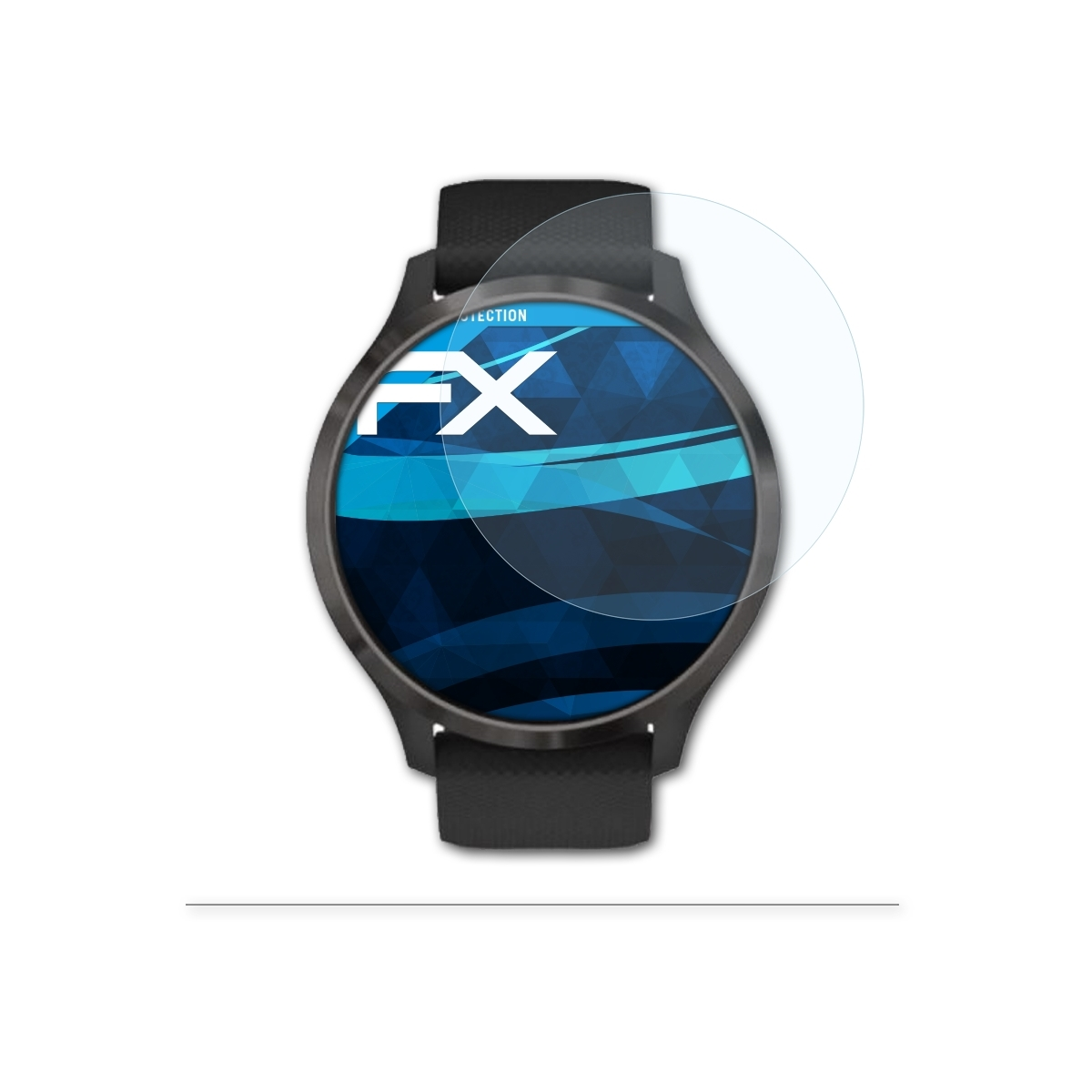 ATFOLIX 3x FX-Clear Displayschutz(für Garmin Vivomove 3)