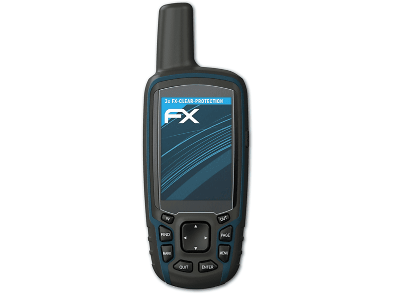ATFOLIX 3x Displayschutz(für 64x) GPSMap Garmin FX-Clear