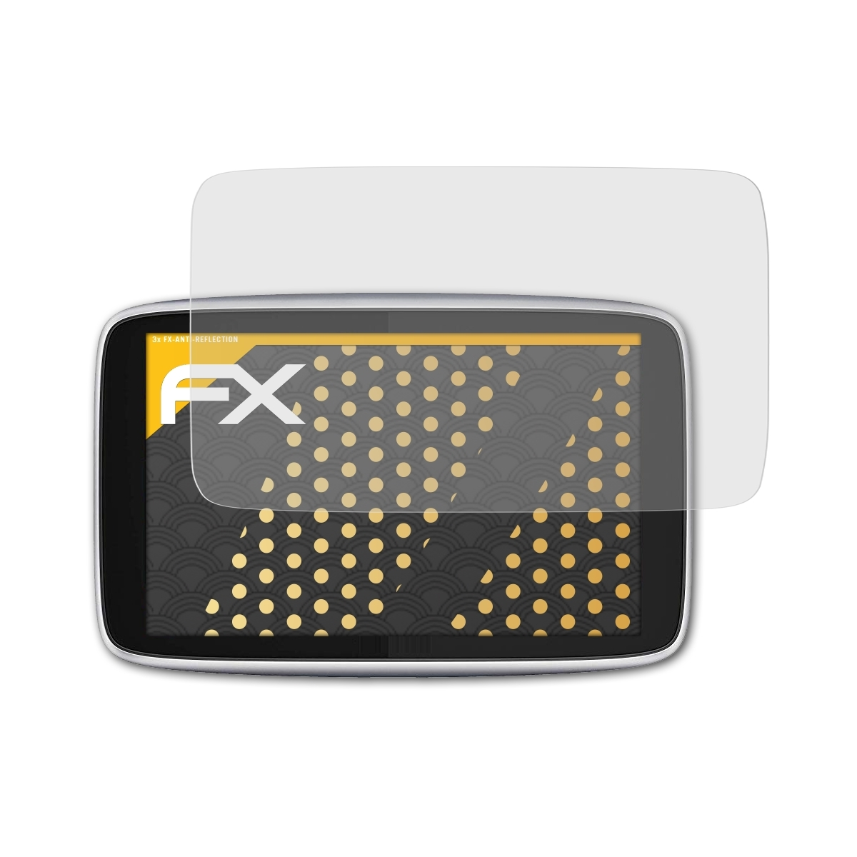 (5 Premium Displayschutz(für FX-Antireflex ATFOLIX inch)) 3x GO TomTom