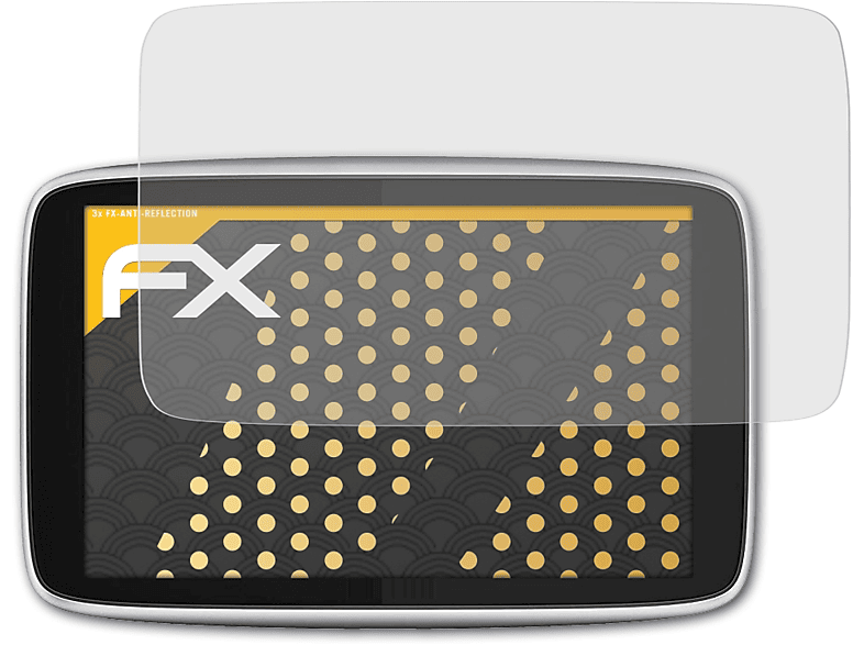 ATFOLIX 3x FX-Antireflex Displayschutz(für TomTom GO (5 inch)) Premium
