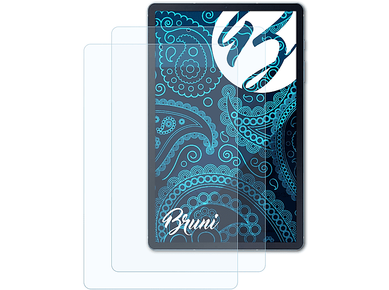 BRUNI 2x Basics-Clear Schutzfolie(für Samsung Galaxy Tab S6 Lite (2020))