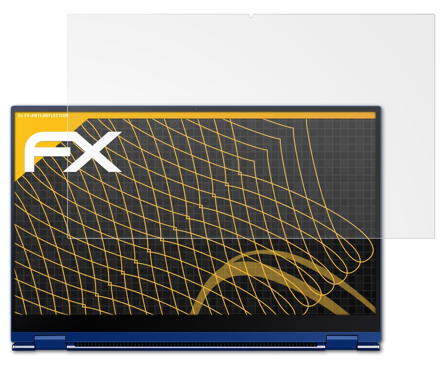 ATFOLIX 2x Galaxy Flex FX-Antireflex Book (15 inch)) Displayschutz(für Samsung