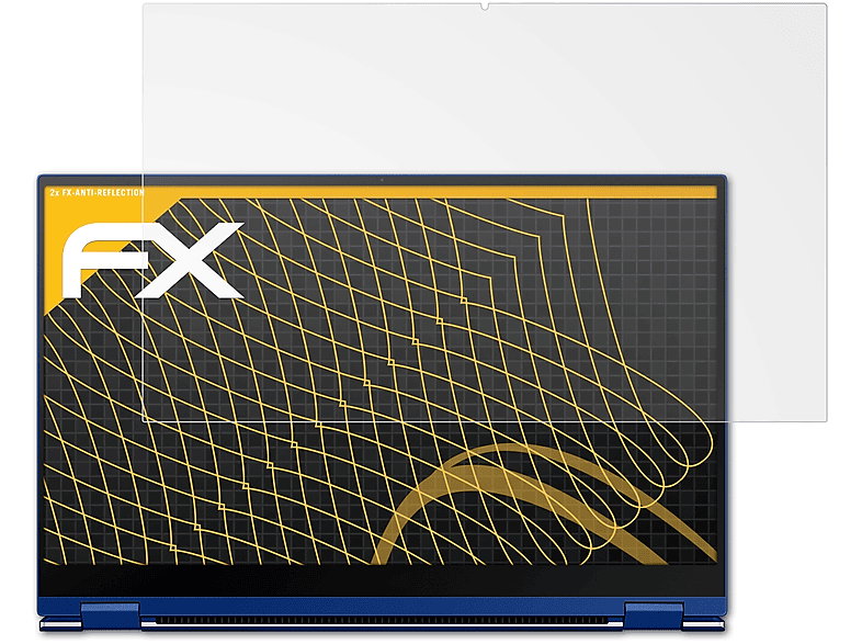 Displayschutz(für Book (15 2x Samsung Galaxy ATFOLIX FX-Antireflex inch)) Flex