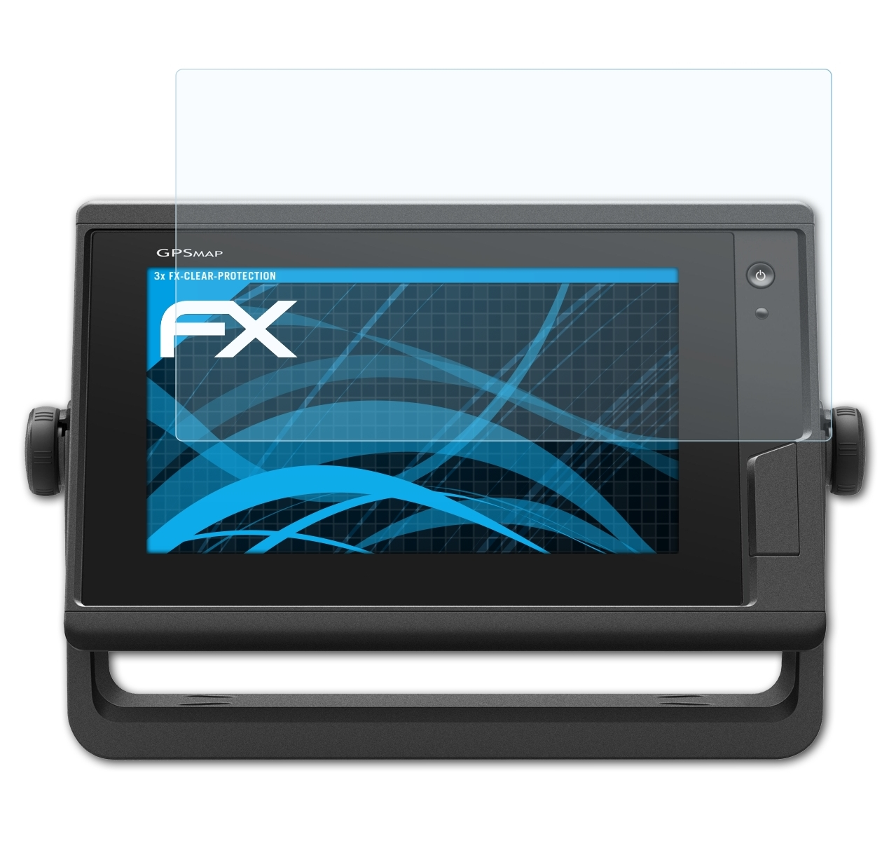 ATFOLIX 3x FX-Clear Plus 722 (7 Inch)) GPSMap Garmin Displayschutz(für