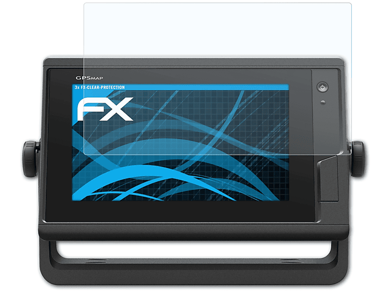 ATFOLIX 3x FX-Clear Displayschutz(für Garmin GPSMap 722 Plus (7 Inch))