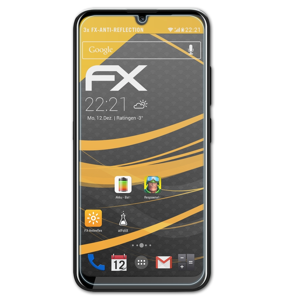 ATFOLIX 3x FX-Antireflex Displayschutz(für Nokia 2.2)