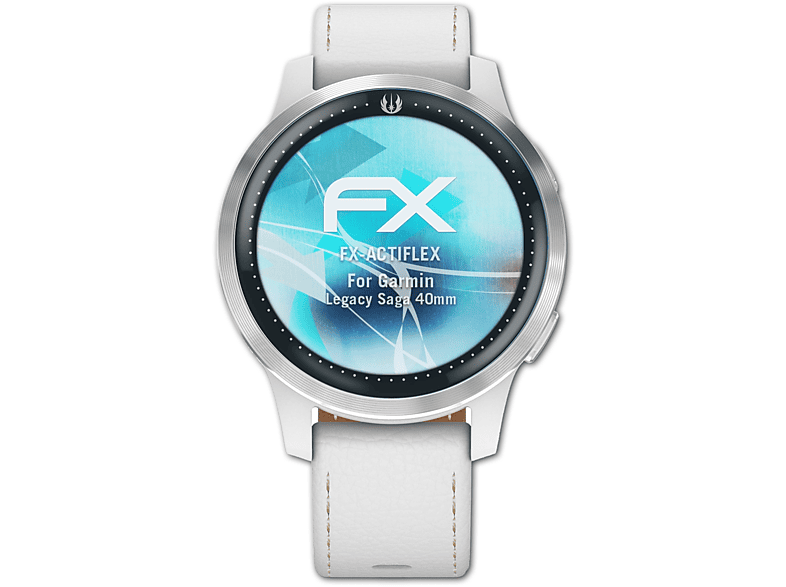 ATFOLIX 3x FX-ActiFleX Displayschutz(für Garmin Legacy Saga (40mm))