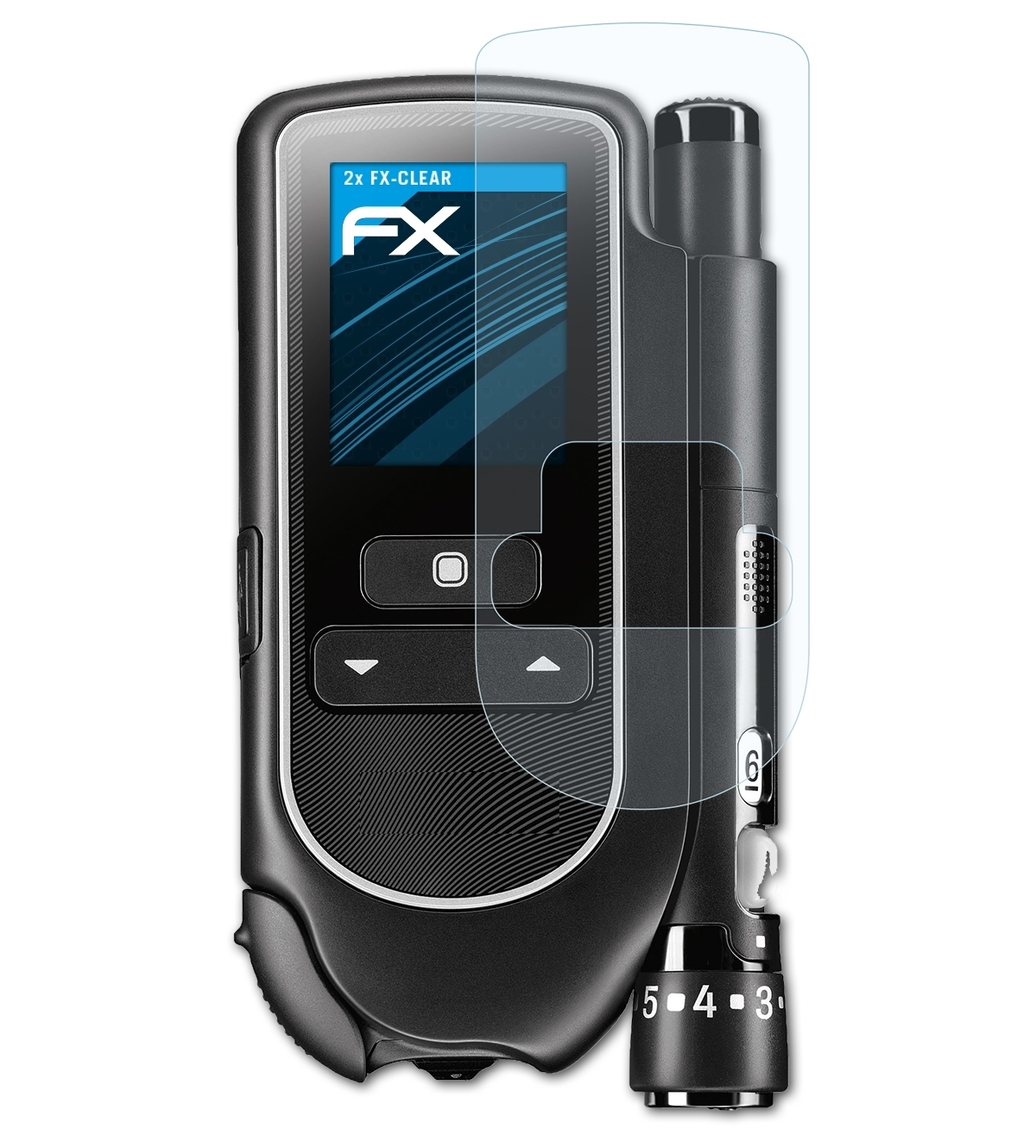 Displayschutz(für Mobile) 2x Chek FX-Clear Accu ATFOLIX