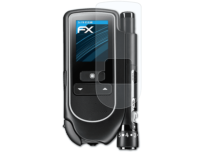 ATFOLIX 2x FX-Clear Displayschutz(für Accu Chek Mobile)