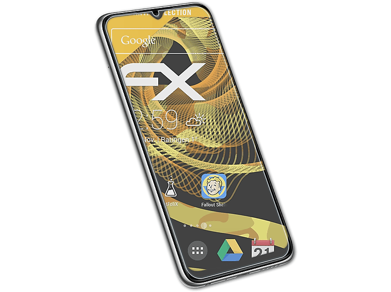ATFOLIX 3x FX-Antireflex Displayschutz(für Xiaomi Redmi Note 8T)