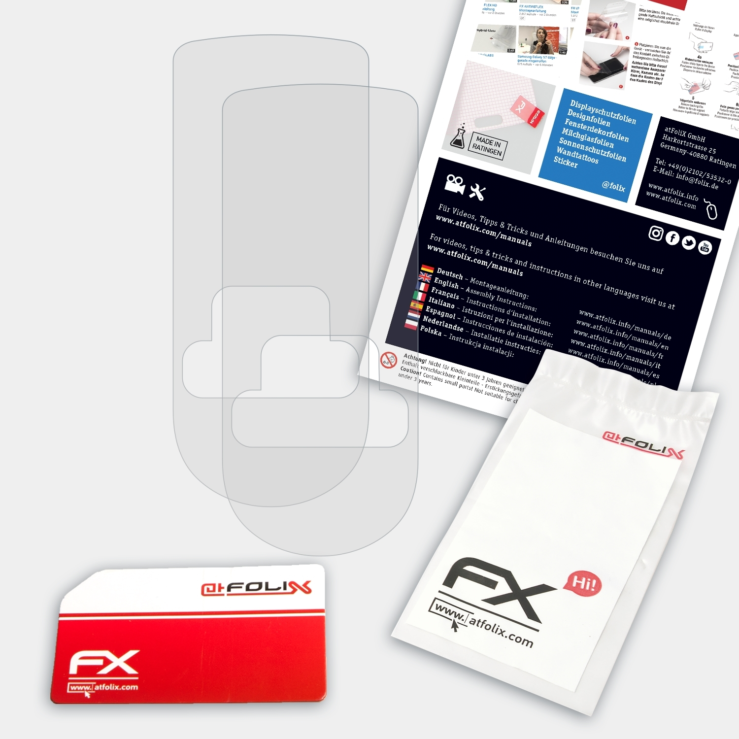Displayschutz(für Chek Mobile) Accu FX-Antireflex 2x ATFOLIX