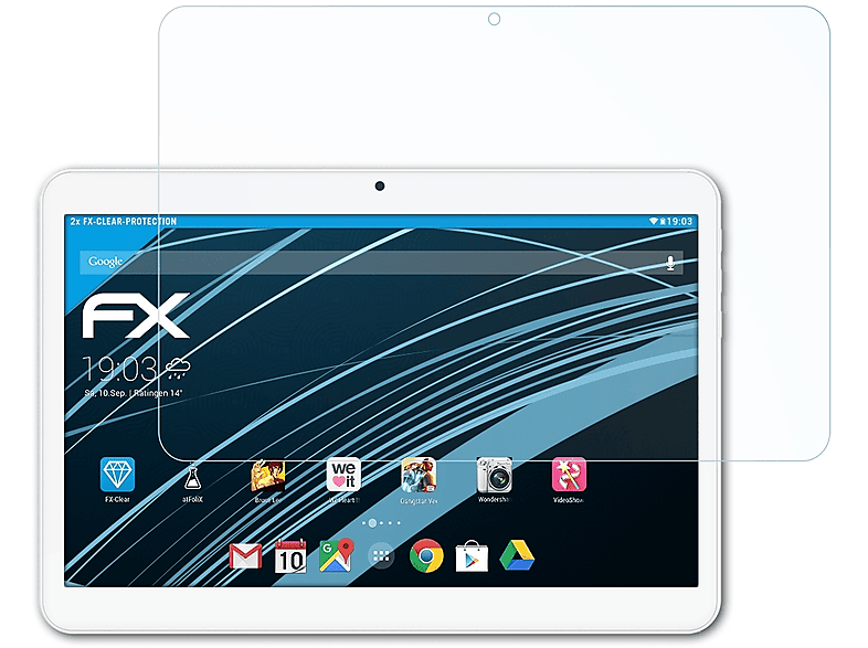 ATFOLIX 2x FX-Clear Archos 101 V2) 3G Displayschutz(für Access