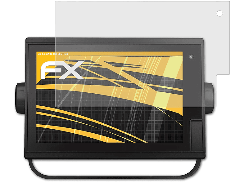 ATFOLIX 3x FX-Antireflex Displayschutz(für Garmin GPSMap 1222xsv Plus (12 Inch))