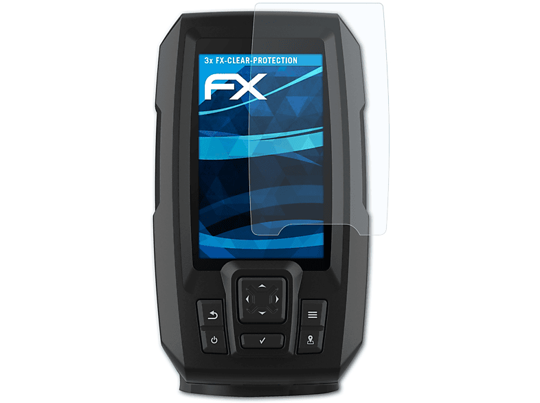 ATFOLIX 3x FX-Clear Displayschutz(für Garmin Striker Plus 4)