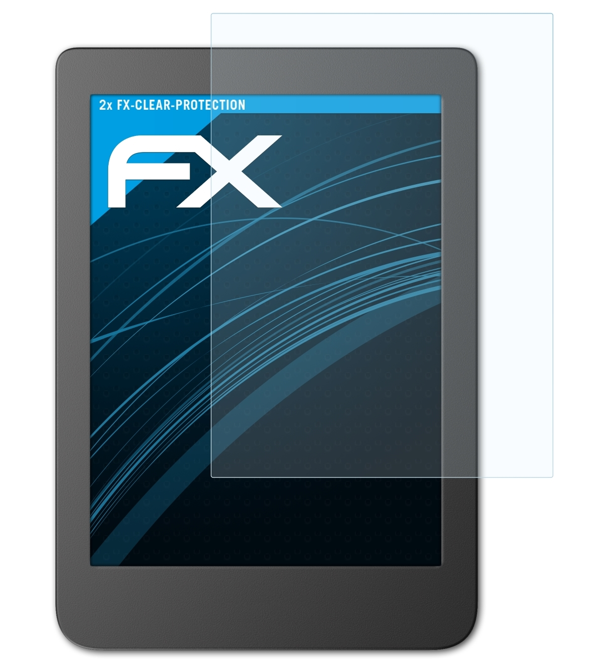 ATFOLIX 2x FX-Clear Tolino Page 2) Displayschutz(für