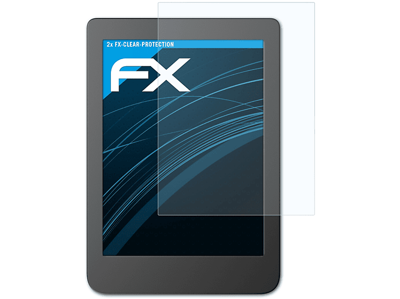 Displayschutz(für ATFOLIX Page Tolino 2x 2) FX-Clear