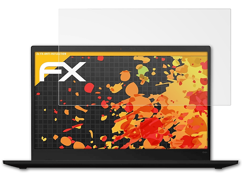 ATFOLIX 2x ThinkPad Lenovo (8th FX-Antireflex Displayschutz(für X1 2020)) Carbon Gen