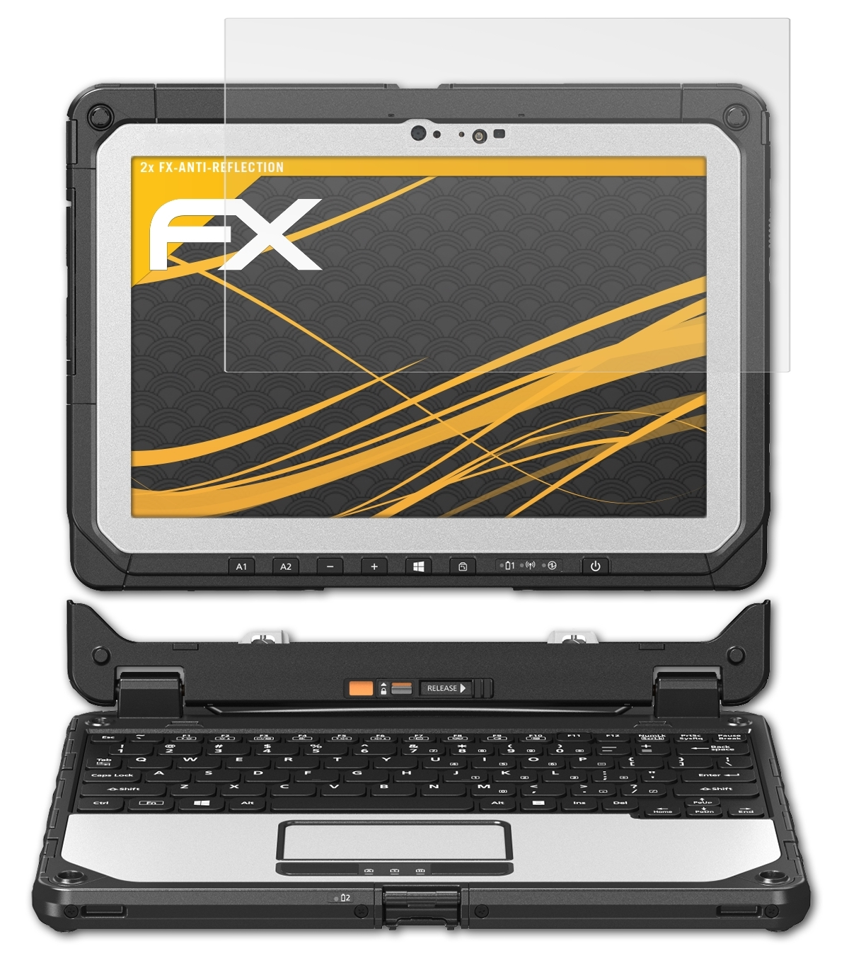 ATFOLIX 2x FX-Antireflex Displayschutz(für ToughBook 20) Panasonic