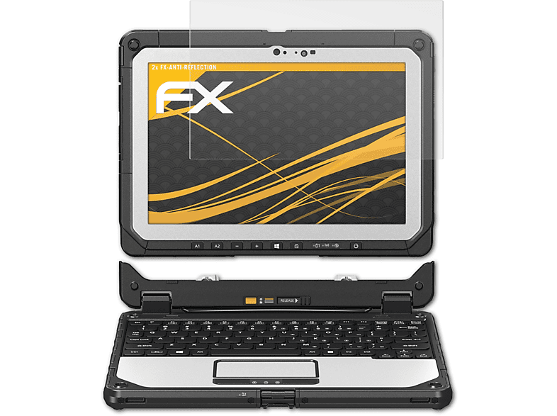 ATFOLIX 2x FX-Antireflex Displayschutz(für 20) ToughBook Panasonic