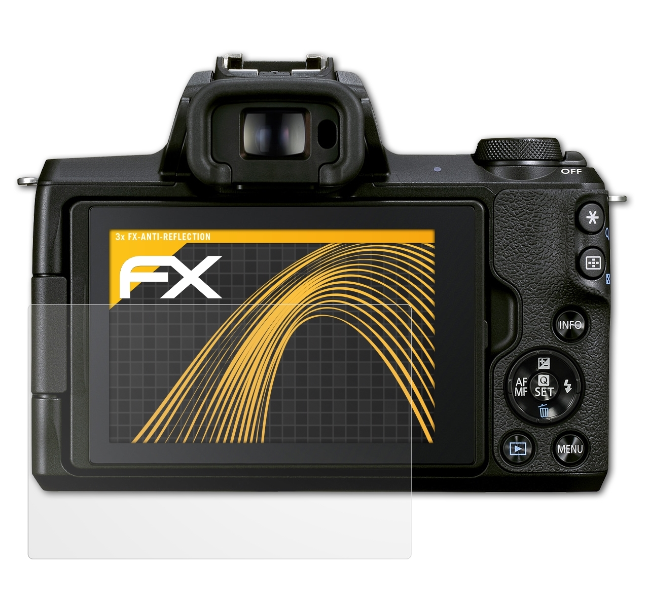 Displayschutz(für Canon Mark M50 ATFOLIX II) 3x EOS FX-Antireflex
