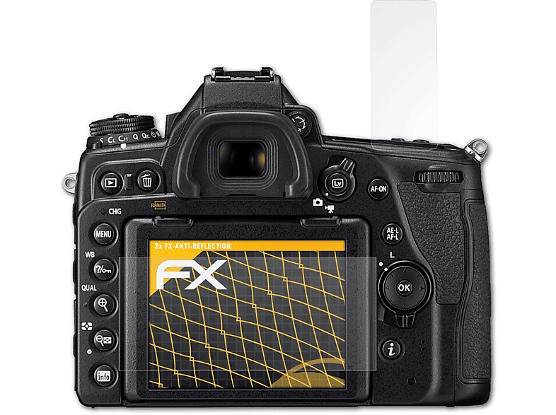 D780) 3x Displayschutz(für Nikon FX-Antireflex ATFOLIX