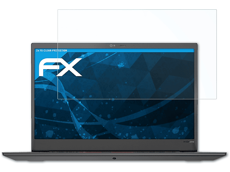 ATFOLIX 2x FX-Clear Displayschutz(für Lenovo ThinkPad X1 Extreme (Gen 2))