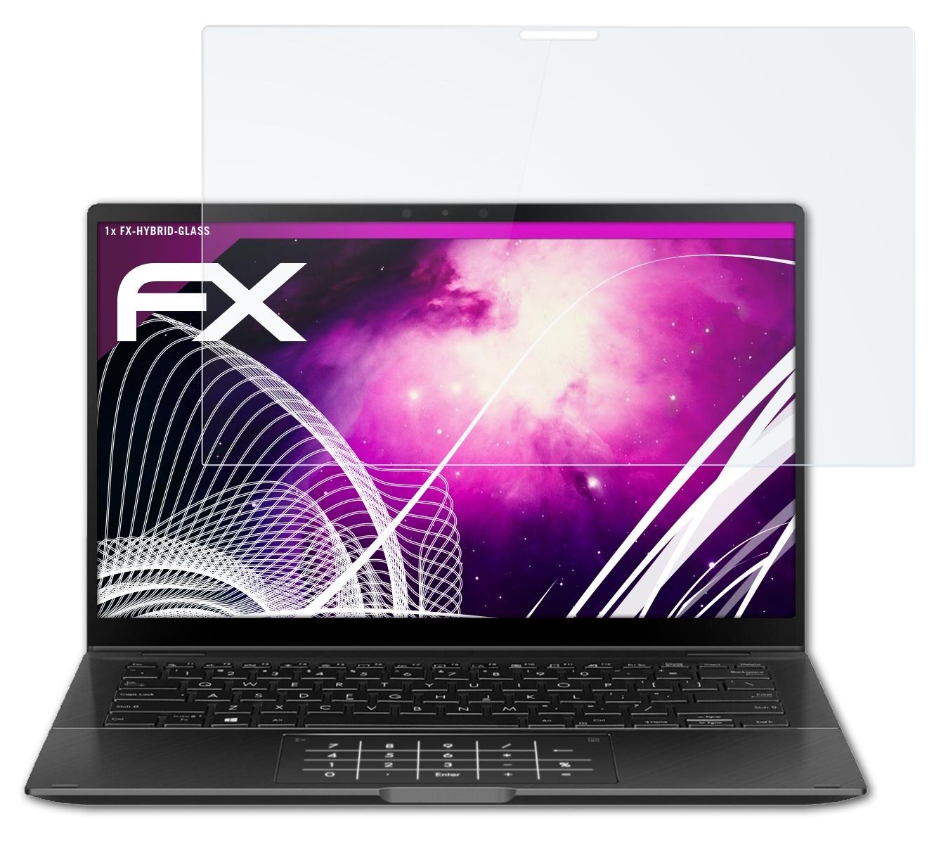 ATFOLIX FX-Hybrid-Glass 14 Zenbook (UX463FL)) Schutzglas(für Asus Flip
