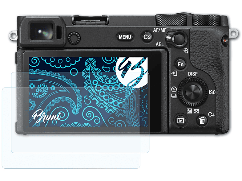 Alpha a6600) BRUNI Basics-Clear 2x Schutzfolie(für Sony