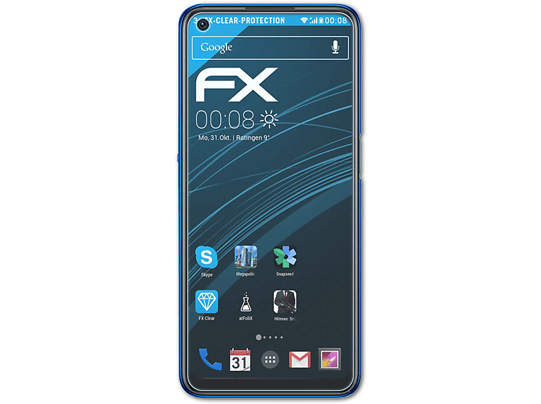 ATFOLIX 3x FX-Clear Oppo Displayschutz(für A55)