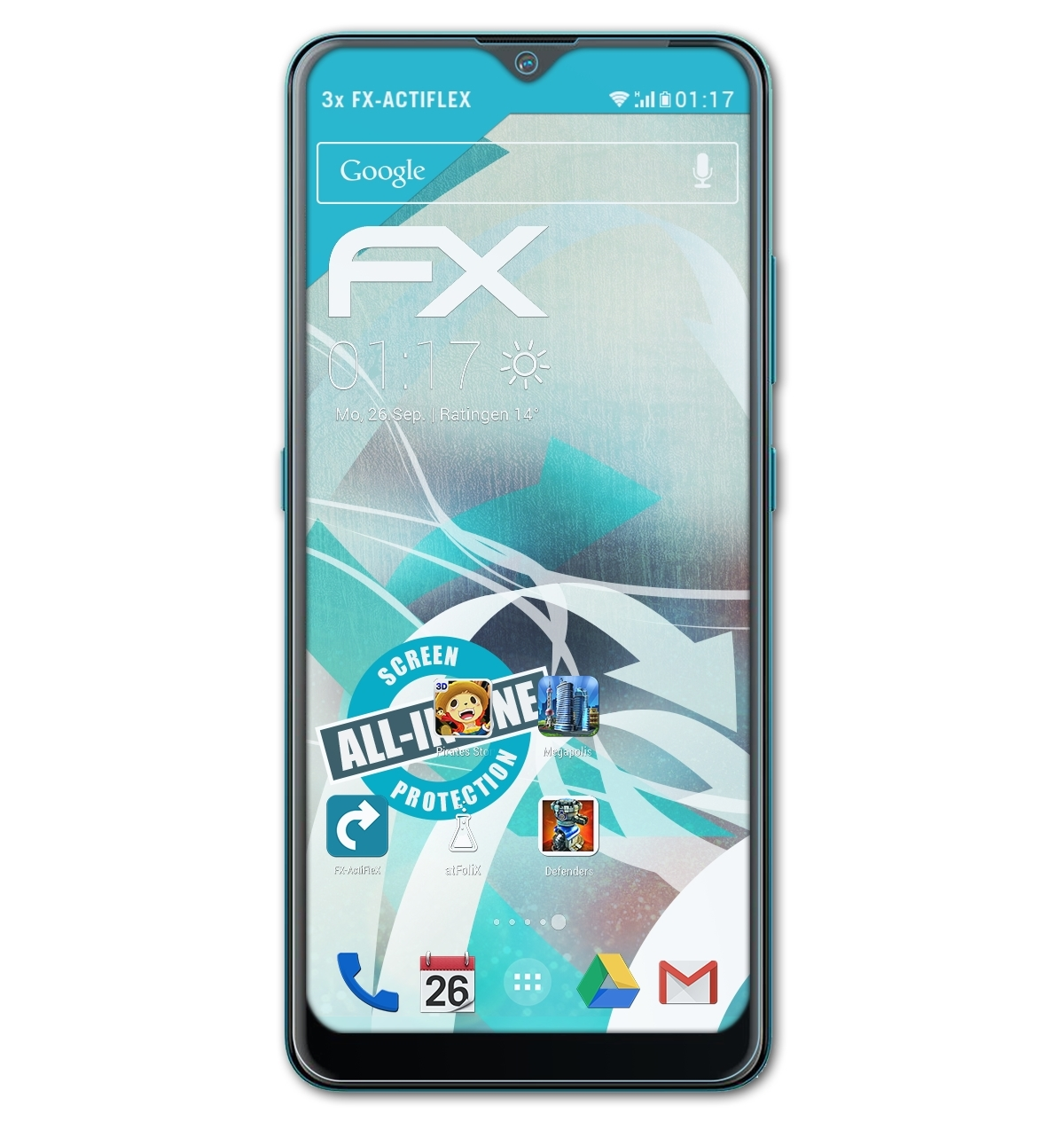 2.4) Nokia FX-ActiFleX ATFOLIX 3x Displayschutz(für