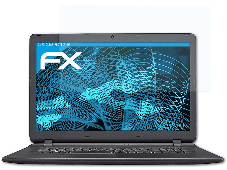 ATFOLIX 2x Aspire ES) Displayschutz(für FX-Clear Acer